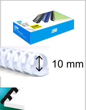 RULO PLÁSTICO PARA ENCUADERNACIÓN 10 MM - 007220